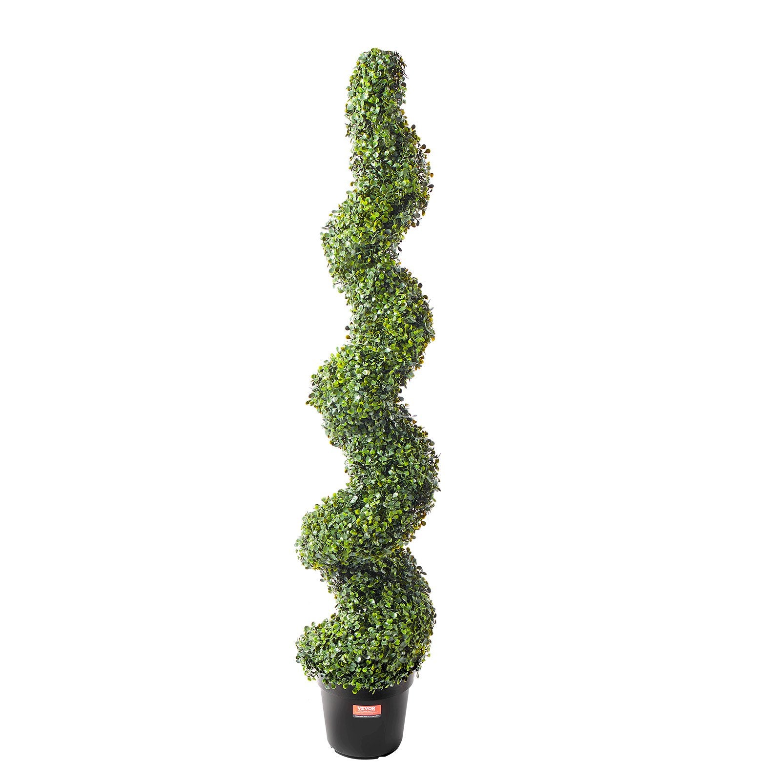 VEVOR 2 Pack 5' Artificial Boxwood Topiary Tree Faux Plant UV Decor In Outdoor