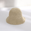 Straw Bucket Hat For Women Summer Breathable Sun-proof