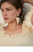 Women's Elegant Imitation Pearl Tassel Stud Earrings