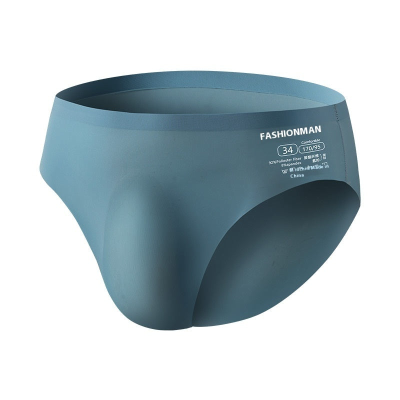Ice Silk Men's Underwear Summer Seamless Briefs
