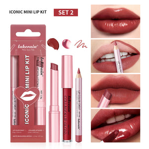 Three Lip Gloss Suit Lasting Waterproof Colorfast
