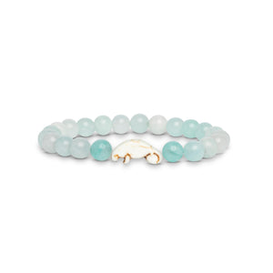 8mm Natural Stone Manatee Amazonite Bracelet