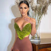 Women's New Style Pleated Sexy Heart-shaped Chest-wrapped Camisole