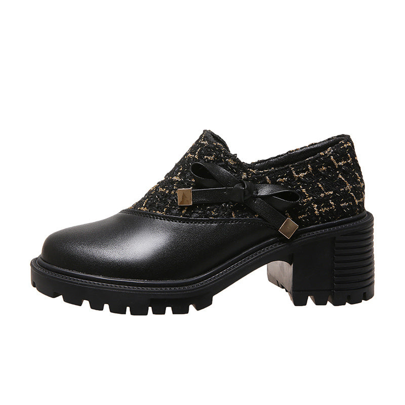 New Thick Heel Women Shoes Spring High Heels