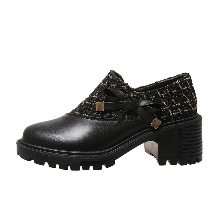 New Thick Heel Women Shoes Spring High Heels