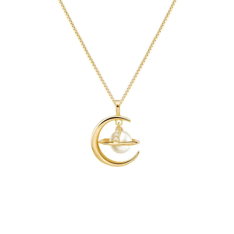 Women's Planet Necklace Niche Design Temperament Saturn Clavicle Chain Versatile