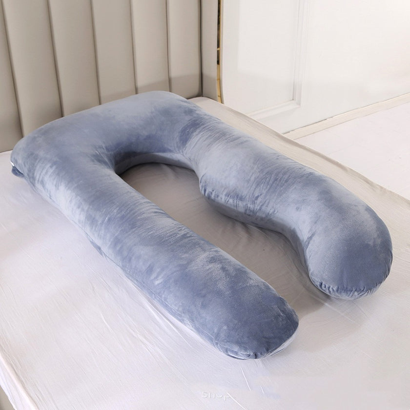 Straight Leg U-shaped Pregnancy Pillow Crystal Velvet
