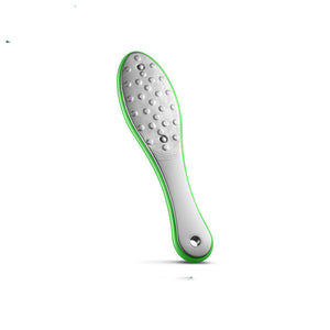 Grinding feet to remove dead skin and calluses