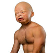 Crying face mask latex headgear