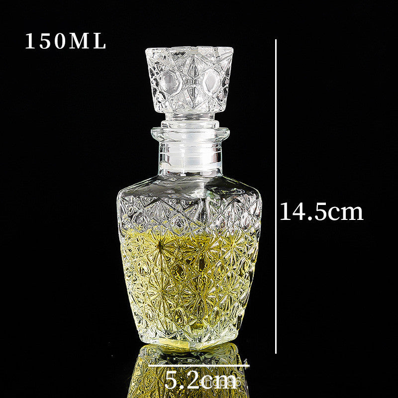 Creative Transparent Glass Wine Bottle