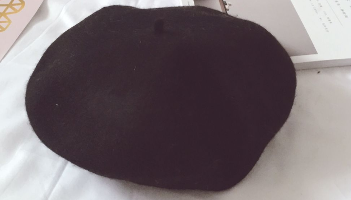 Beret women's autumn and winter warm solid color buds  hat tide