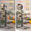 Pot And Pan Organizer,  8 Tier Pot Racks