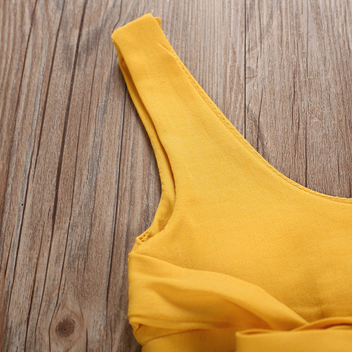 Children's clothing  yellow cotton overalls