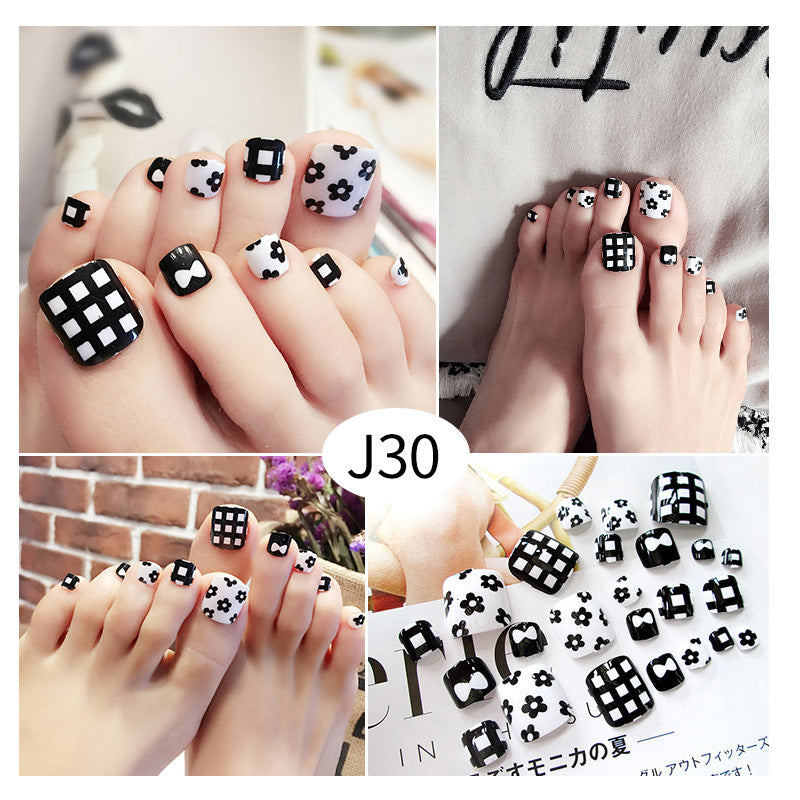 Toenail Piece Wearable Fake Piece Nail Net Celebrity Girl