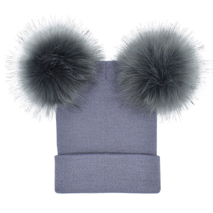 Fashion Women's Double   Woolen Hat
