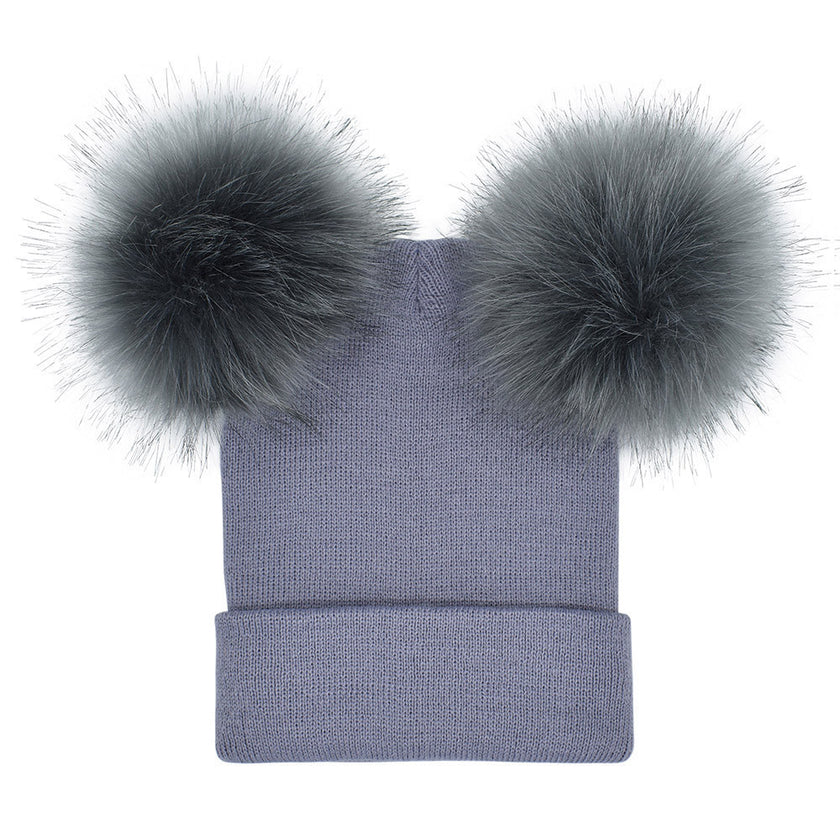 Fashion Women's Double   Woolen Hat