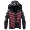 Hooded jacket men's thick warm cotton jacket ，