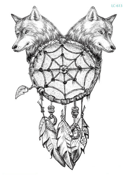 Original Personality Wolf Tattoo Sticker Animal