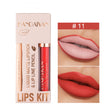 Liner Lip Glaze Set Waterproof No Stain On Cup Velvet Matte Lipstick