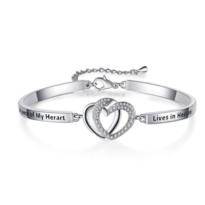 Micro-inlaid Heart-to-heart Print Bracelet Wrist Ring Women