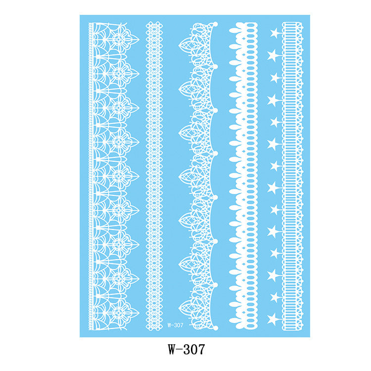 Lace tattoo stickers