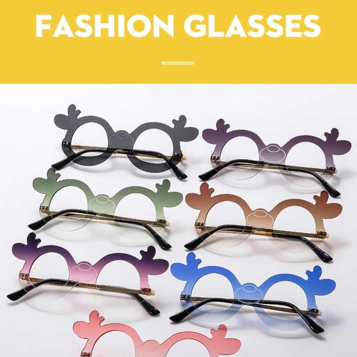 Personalized Holiday Party Fancy Dress Party Decoration Deer Glasses
