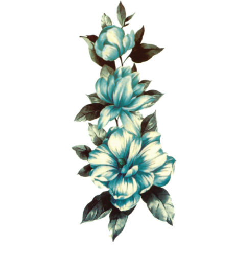 The Other Side Flower Tattoo Stickers Waterproof Tattoo