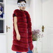 Women's Long Style Trendy Fox Fur Coat
