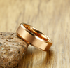 Rose Color Gold Tungsten Carbide Couple Ring For Men Women CZ Engagement Wedding Ring Valentine's Day Jewelry