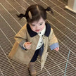 Girls' Spring And Autumn Clothes Children's Trench Coat