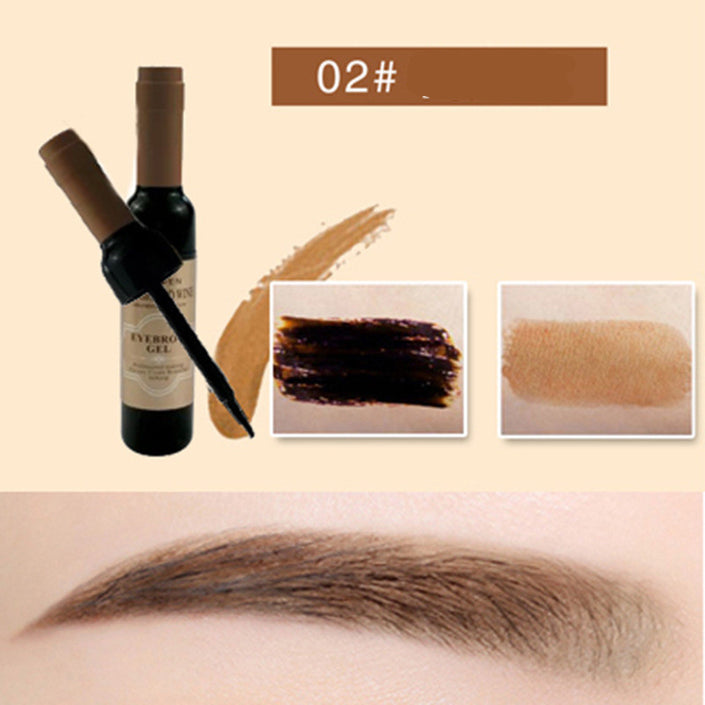 Red Wine Bottle Tearing Eyebrow Cream Lasting