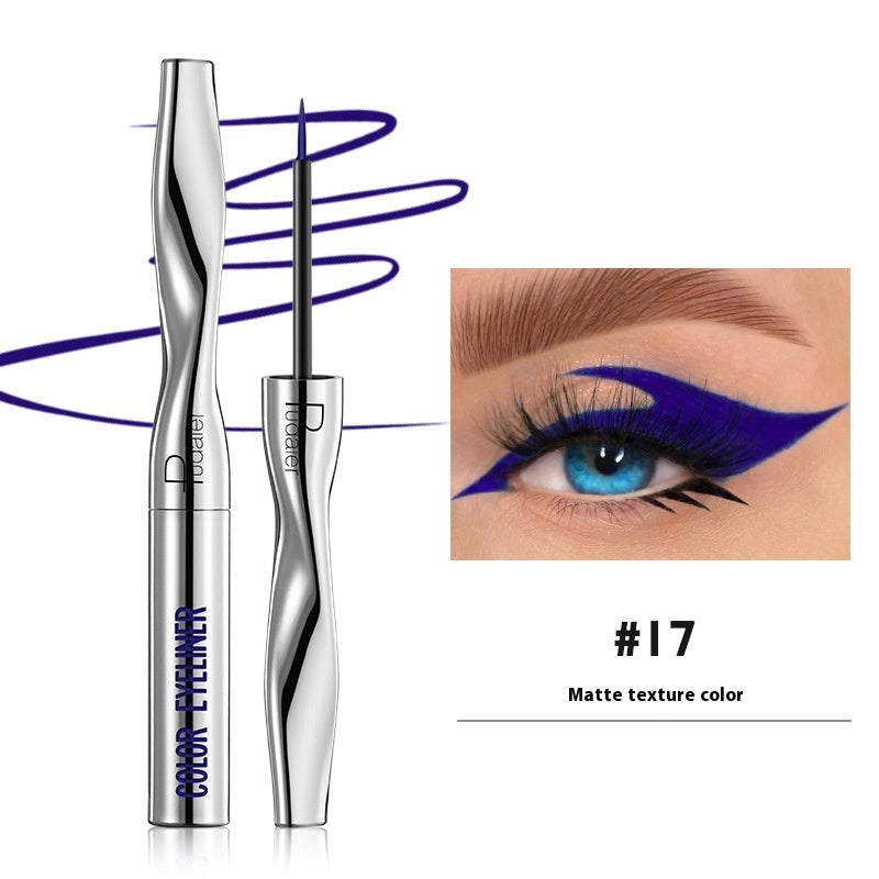 Color Eyeliner Makeup Waterproof Quick-drying Very Fine 24 Colors