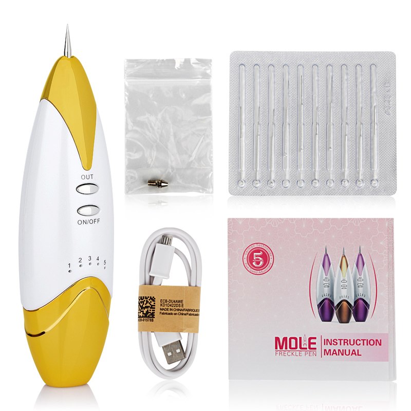 Small White Point Pen Tool Skin Care Laser Mole Tattoo Freckle Removal Pen LCD Sweep Spot Mole Removing