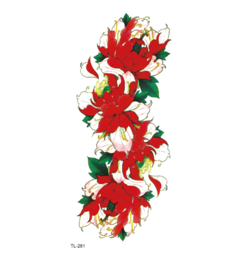 The Other Side Flower Tattoo Stickers Waterproof Tattoo