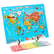Children Educational Toys World Map Wooden