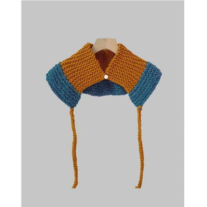 Cute Tethered Color Contrast Knit Hat