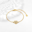 Women's Heart-shaped ECG Bracelet Versatile Hand Jewelry