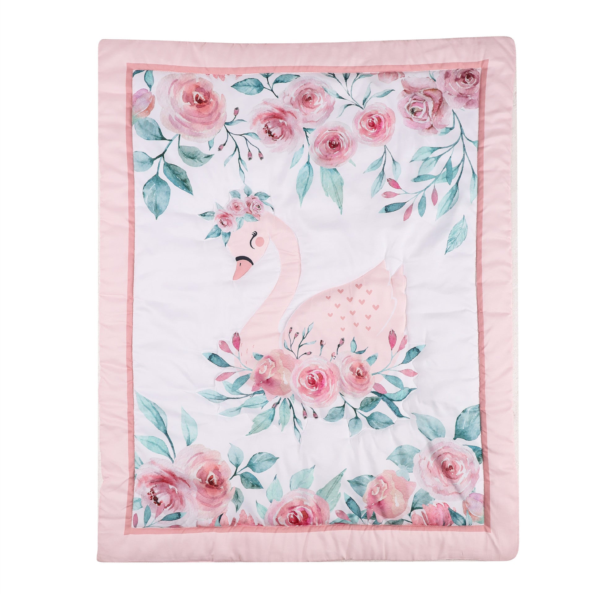 Children Quilt Fitted Sheet Single Bed Skirt Infant Bedding 3 pieces newborn kids bedding set
