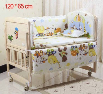 Five-piece cotton baby bedding 5 pcs set sheet blanket and more