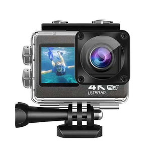 Dual Color Screen Sports Camera 4K HD Outdoor Riding Surfing