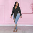 Women's Cute Triangle Split Shirt
