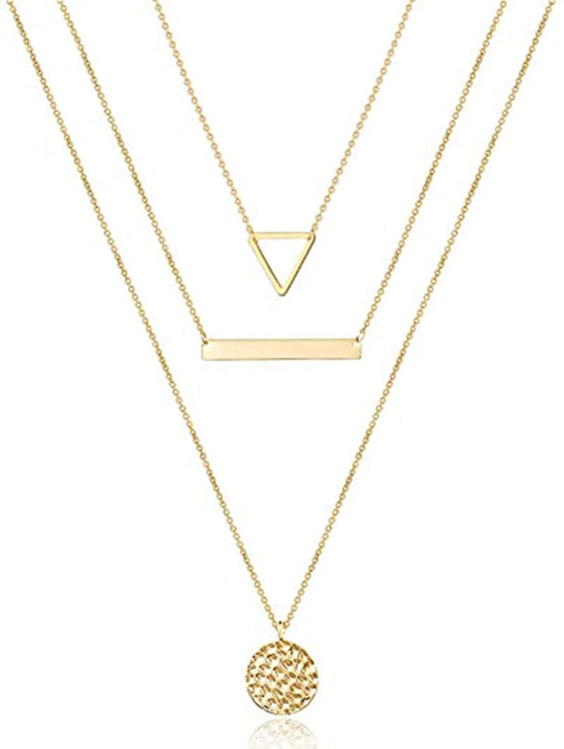 Men's Retro Fashion Stacked Necklace