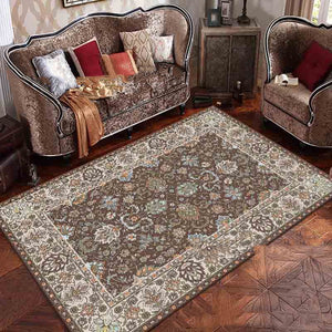 European Style Jihe Print Carpet Bedroom Living Room