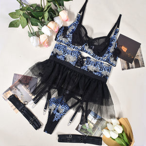 Women's Fashion Underwear Four-piece Set