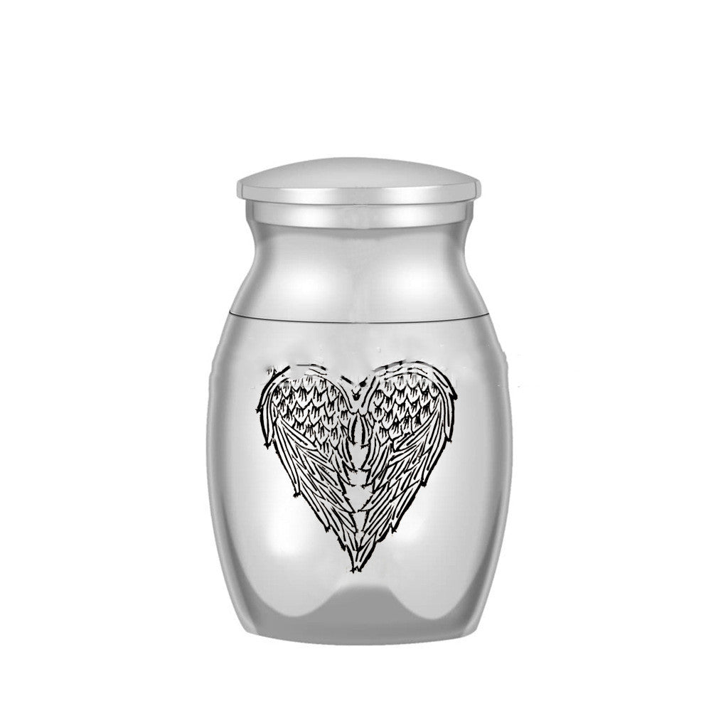 Hot Selling Pet Ashes Jar Wings Cinerary Casket Cremation Jewelry