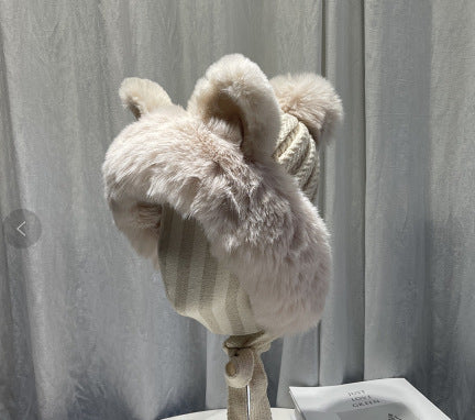 Fashion Thickened Plush Woolen Hat Women