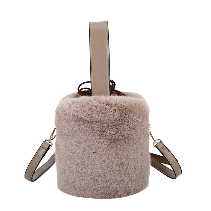 Plush bucket plush bag