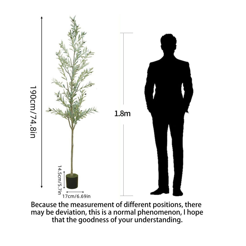 Artificial Olive Tree 74.8 Inches