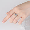 S925 Sterling Silver Cow Head Moissanite Ring Women