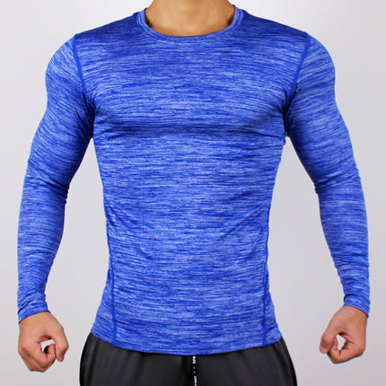 Long-sleeved fitness clothes tights basketball T-shirt